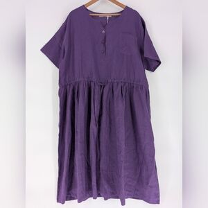 Elegant Purple Midi Dress